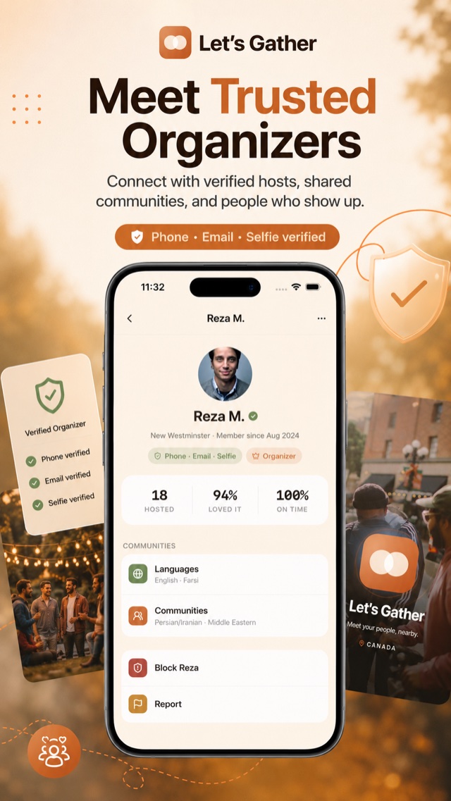 Meet trusted organizers