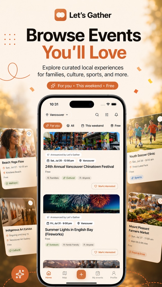 Browse events you'll love