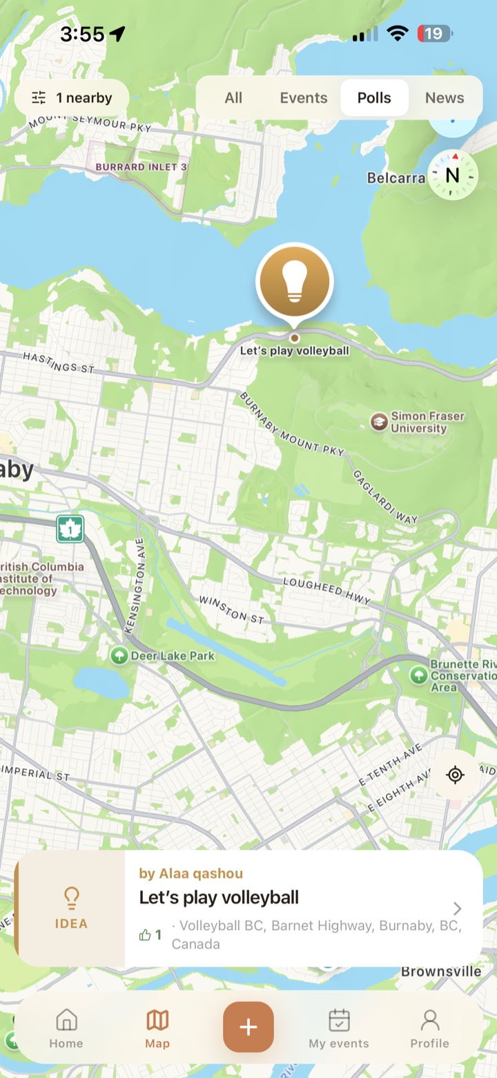 Live map